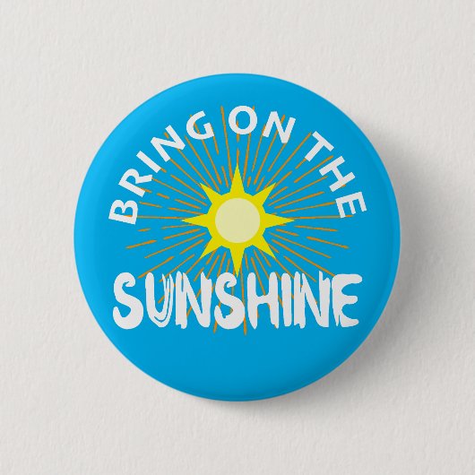 Breng het zonneschijn ontwerp aan - ronde Button (Voorkant)