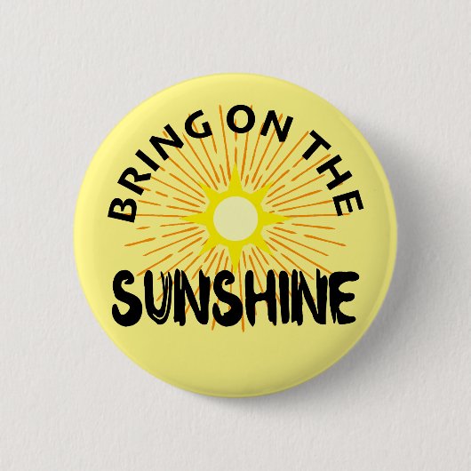 Breng het zonneschijn ontwerp aan - ronde Button (Voorkant)