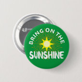 Breng het zonneschijn ontwerp aan - ronde Button (Voorkant /achterkant)