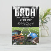 Breng je binnen? BBQ Football Game Time Kind's Ver Kaart (Staand voorkant)