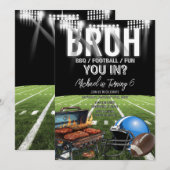 Breng je binnen? BBQ Football Game Time Kind's Ver Kaart (Voorkant / Achterkant)