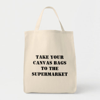 Breng je doekzakken naar de supermarkt tote bag