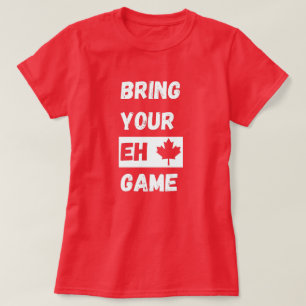 Breng je Eh Game in Canada grappig met esdoorbladb T-shirt