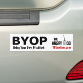 Breng je eigen Pitchfork mee Bumpersticker (Op auto)