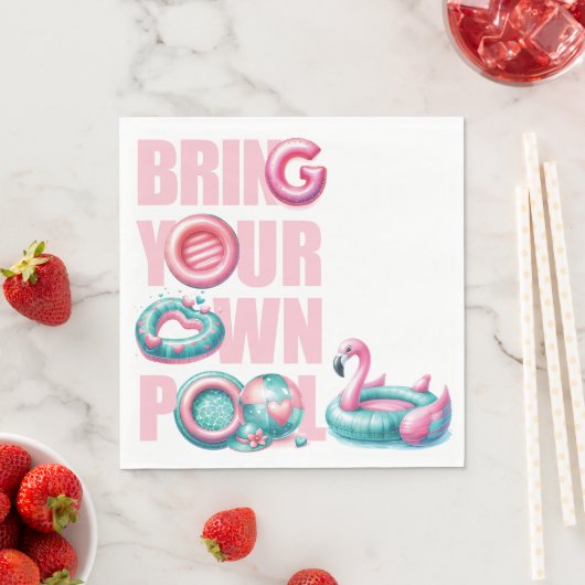 Breng je eigen poolparty servet (Insitu)