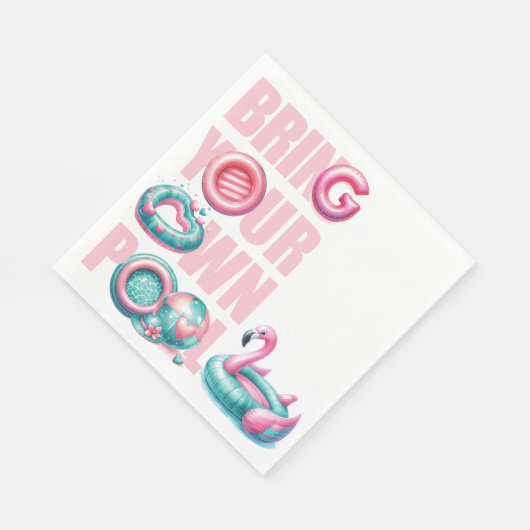 Breng je eigen poolparty servet (Hoek)