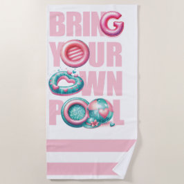 Breng je eigen poolparty strandlaken