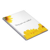 Breng je eigen zonnezonnebloemen notitieboek (Rechterzijde)