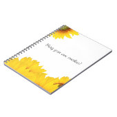 Breng je eigen zonnezonnebloemen notitieboek (Linkerzijde)