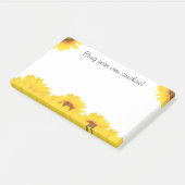 Breng je eigen zonnezonnebloemen post-it® notes (Schuin)