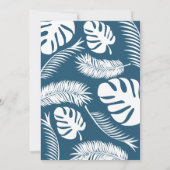 Breng Je Eigen Zwembadfeest Blauwe Turquoise Kaart (Achterkant)