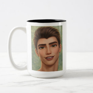 Breng je favoriete personage tot leven op je ochte tweekleurige koffiemok