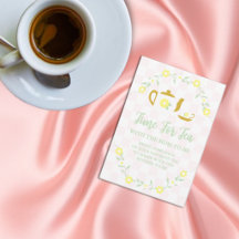 Breng je favoriete thee mee: Bloemige baby shower