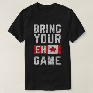 Breng je het spel met het canadese team shirt