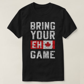 Breng je het spel met het canadese team shirt