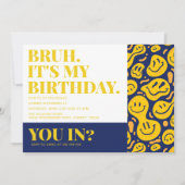 Breng je in trendy jongen verjaardag kaart (Voorkant)