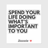 Breng je leven door sticker (Vel)