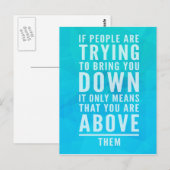 Breng je naar beneden briefkaart (Voorkant / Achterkant)