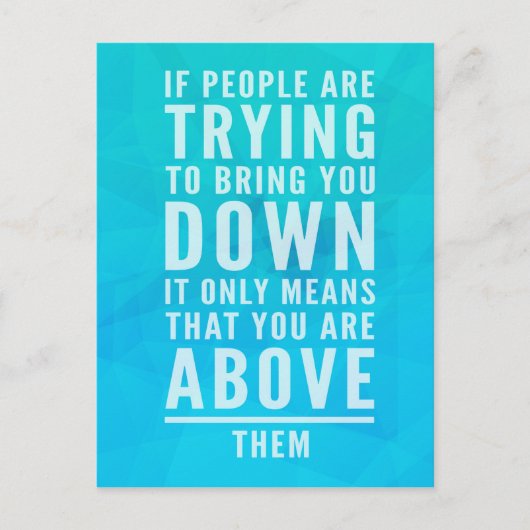 Breng je naar beneden briefkaart (Voorkant)