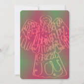 "breng je tienduizenden..." kerstengel Greeting Bedankkaart (Voorkant)