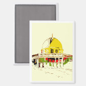 Breng Jeruzalem naar huis: koepel van de rotsmagne Magneet (Voorkant / Achterkant)