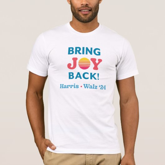 Breng Joy Back Harris Walz T-Shirt (Voorkant)