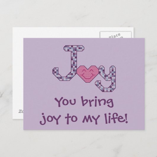 Breng Joy naar mijn leven! Briefkaart (Voorkant / Achterkant)