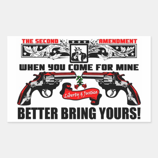 Breng jullie maar mee! rechthoekige sticker (Voorkant)