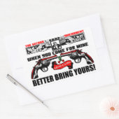 Breng jullie maar mee! rechthoekige sticker (Envelop)