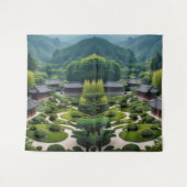 Breng kalm thuis - traditioneel Uitzicht Wandkleed (Voorkant (horizontaal))