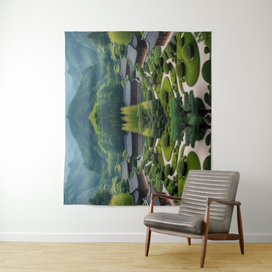 Breng kalm thuis - traditioneel Uitzicht Wandkleed (In situ)