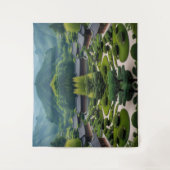 Breng kalm thuis - traditioneel Uitzicht Wandkleed (Voorkant)