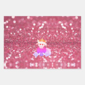 Breng magie naar Kerstmis met Roze Eenhoorn Inpakpapier Vel (Voorkant)