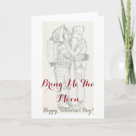 Breng me de Moon Happy Valentine-dagkaart Feestdagen Kaart