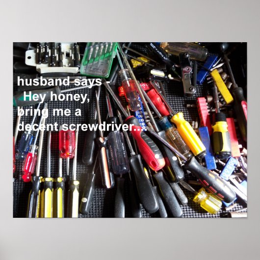 Breng me een schroevendraaier poster (Voorkant)