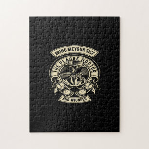 breng me je zieke de pest dokter en gewonden legpuzzel