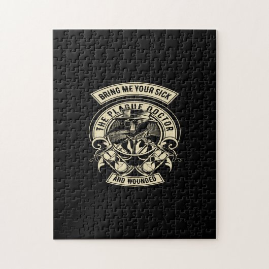 breng me je zieke de pest dokter en gewonden legpuzzel (Verticaal)