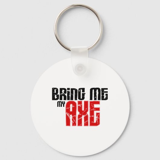 Breng me mijn Ax (Guitar Maand) Sleutelhanger (Voorkant)