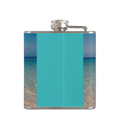 Breng me naar de Beach Ocean Blue Sky Sand Heupfles (Achterkant)