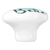 Breng me naar de Beach, Zee Turtle Keramische Knop (Zijkant)