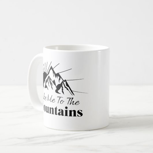 Breng me naar de bergen koffiemok (Voorkant links)