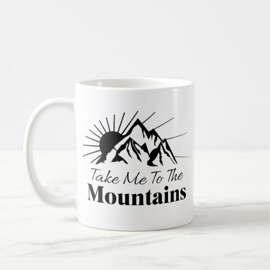 Breng me naar de bergen koffiemok (Links)