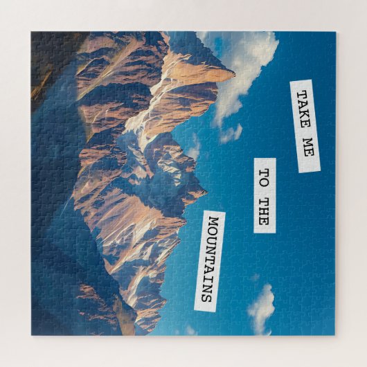 Breng me naar de bergen legpuzzel (Horizontaal)