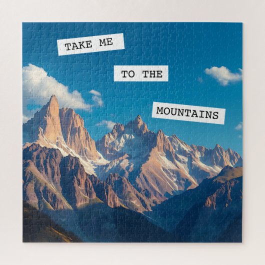 Breng me naar de bergen legpuzzel (Verticaal)