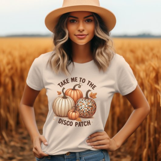 Breng me naar de Disco Patch waterverf herfst dame Tri-Blend Shirt