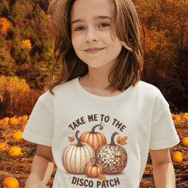 Breng me naar de Disco Patch waterverf herfst kind T-shirt