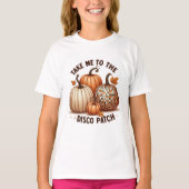 Breng me naar de Disco Patch waterverf herfst kind T-shirt (Voorkant)