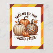 Breng me naar de grens bij Disco Patch en de pompo Uitnodiging Briefkaart (Voorkant)