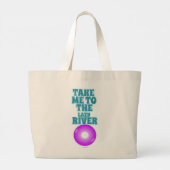 Breng me naar de luie Epic Summer Vibes Grote Tote Bag (Achterkant)