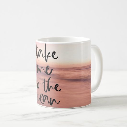 Breng me naar de oceaan koffiemok (Voorkant rechts)